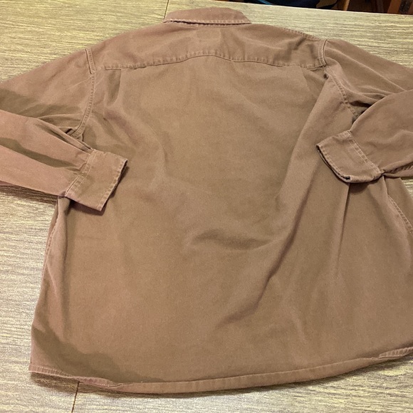Brown Wrangler Flex Long Sleeve Button Down Stretch Shirt Size XL - Picture 6 of 6
